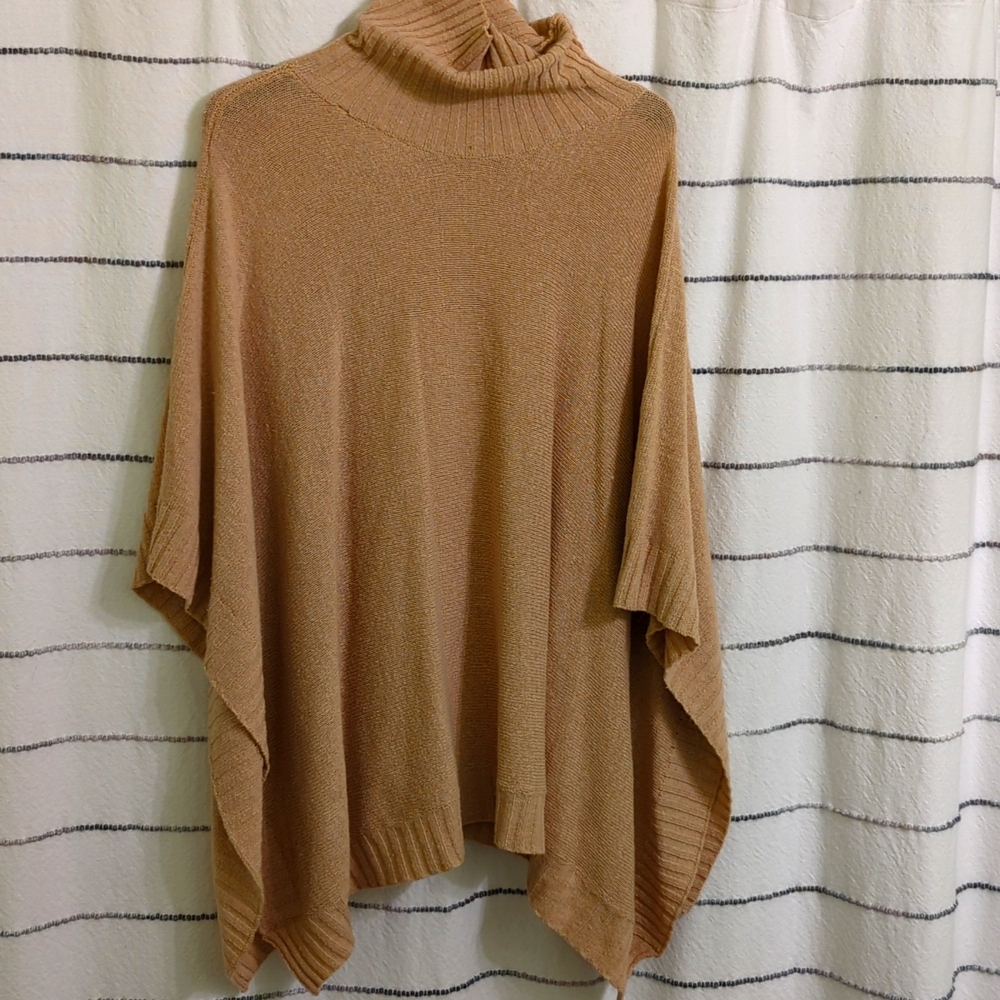 Camel Color Cape Sweater